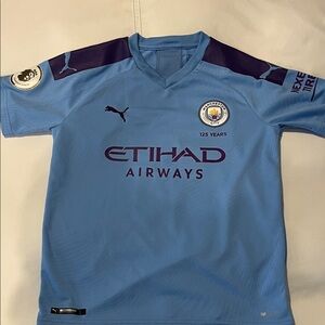 Puma Kids Light Blue Manchester City Jersey